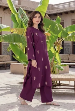Libas e Khas Store | Pakistan Best Clothing Store | Free Home Delivery Pakistani Dresses 30 Bareeze Dhanak 2 Piece Embroidered Winter Suit with Plain Dyed Trouser 2026