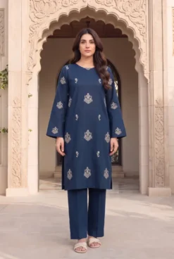 Libas e Khas Store | Pakistan Best Clothing Store | Free Home Delivery Pakistani Dresses 4 Bareeze Dhanak 2 Piece Embroidered Winter Suit with Plain Dyed Trouser 2026