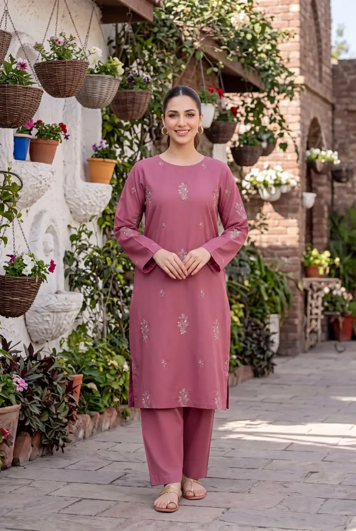 Bareeze 2 Piece Dhanak BR-2652 | Premium Embroidered Winter Collection 2026 3 Bareeze Dhanak 2 Piece Embroidered Winter Suit with Plain Dyed Trouser 2026