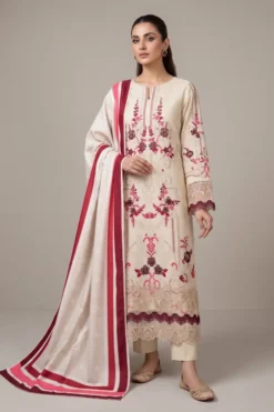 MariaB 3 piece embroidered winter dhanak suit 2026
