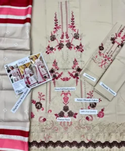 MariaB 3 piece embroidered winter dhanak suit 2026