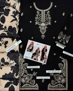 Mohagni by Libas e Khas, Dhanak 3 piece suit, embroidered Dhanak dress, unstitched winter suit 2026, Pakistani winter collection, ladies embroidered winter dress, Dhanak collection online Pakistan