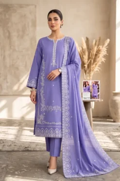 Libas e Khas Store | Pakistan Best Clothing Store | Free Home Delivery Pakistani Dresses 4 Zarqash 3 piece embroidered winter dhanak suit 2026