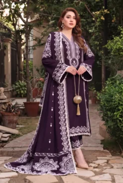 Aneela's-e-piece-embroidered-winter-dhanak-collections-2026