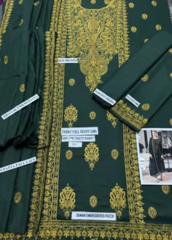 Asim Jofa 3 Piece Unstitched Embroidered Winter Dhanak Suit with Embroidered Dhanak Shawl 2026
