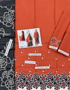 Jazmin Dhanak 3 Piece Embroidered Suit with Digital Printed Wool Shawl 2026
