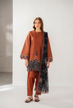 Libas e Khas Store | Pakistan Best Clothing Store | Free Home Delivery Pakistani Dresses 4 Jazmin Dhanak 3 Piece Embroidered Suit with Digital Printed Wool Shawl 2026