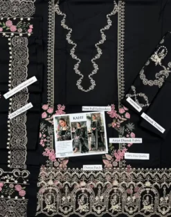 Kahf by Libas e Khas Store Dhanak DHANAK FULL HEAVY Embroidery Shawl With 4 Sided Heavy Lace and Attached Heavy Pallu kahf winter dhanak collections 2026-27