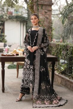 Kahf by Libas e Khas Store Dhanak DHANAK FULL HEAVY Embroidery Shawl With 4 Sided Heavy Lace and Attached Heavy Pallu kahf winter dhanak collections 2026-27