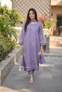 Bareeze 3 Piece Unstitched Embroidered Winter Dhanak Suit with Digital Printed Wool Shawl 2026