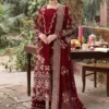 Kahf by Libas e Khas Store Dhanak | DHANAK FULL HEAVY Embroidery Shawl With 4 Sided Heavy Lace and Attached Heavy Pallu | kahf winter dhanak collections 2026-27