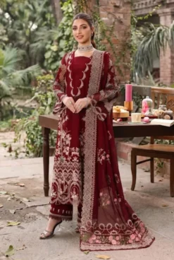 Libas e Khas Store | Pakistan Best Clothing Store | Free Home Delivery Pakistani Dresses 4 Kahf by Libas e Khas Store Dhanak | DHANAK FULL HEAVY Embroidery Shawl With 4 Sided Heavy Lace and Attached Heavy Pallu | kahf winter dhanak collections 2026-27